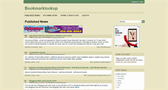 Desktop Screenshot of bookmarklookup.com