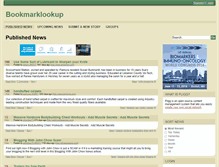 Tablet Screenshot of bookmarklookup.com